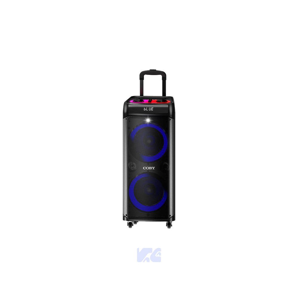 PARLANTE RECARGABLE COBY 2x10" 80.000w CY-3362-210-100