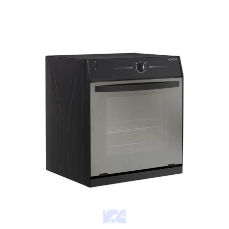 HORNO A GAS ECOLINE 24" NEGRO MATE