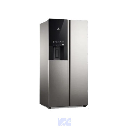 REFRIGERADORA ELECTROLUX SIDE BY SIDE 481L INVERTER CON DISPENSADOR DE AGUA Y HIELO