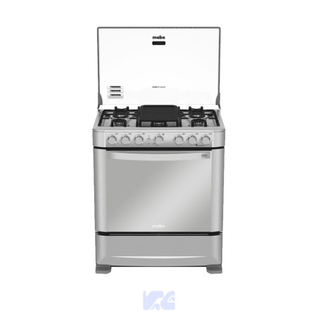 COCINA A GAS MABE 76CM INOX 6 QUEMADORES EM7620FX0