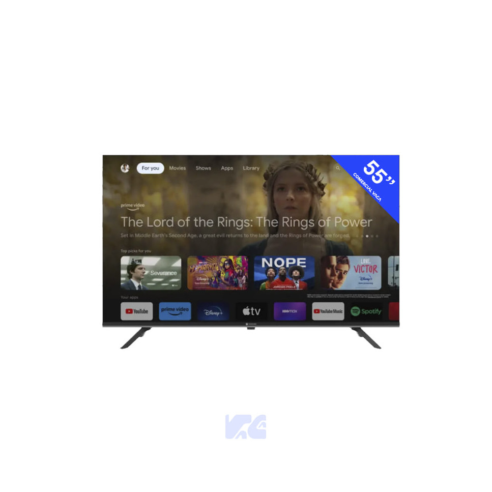 TELEVISOR MOTOROLA 55" LED 4K UHD GOOGLE TV 55MGFUHD