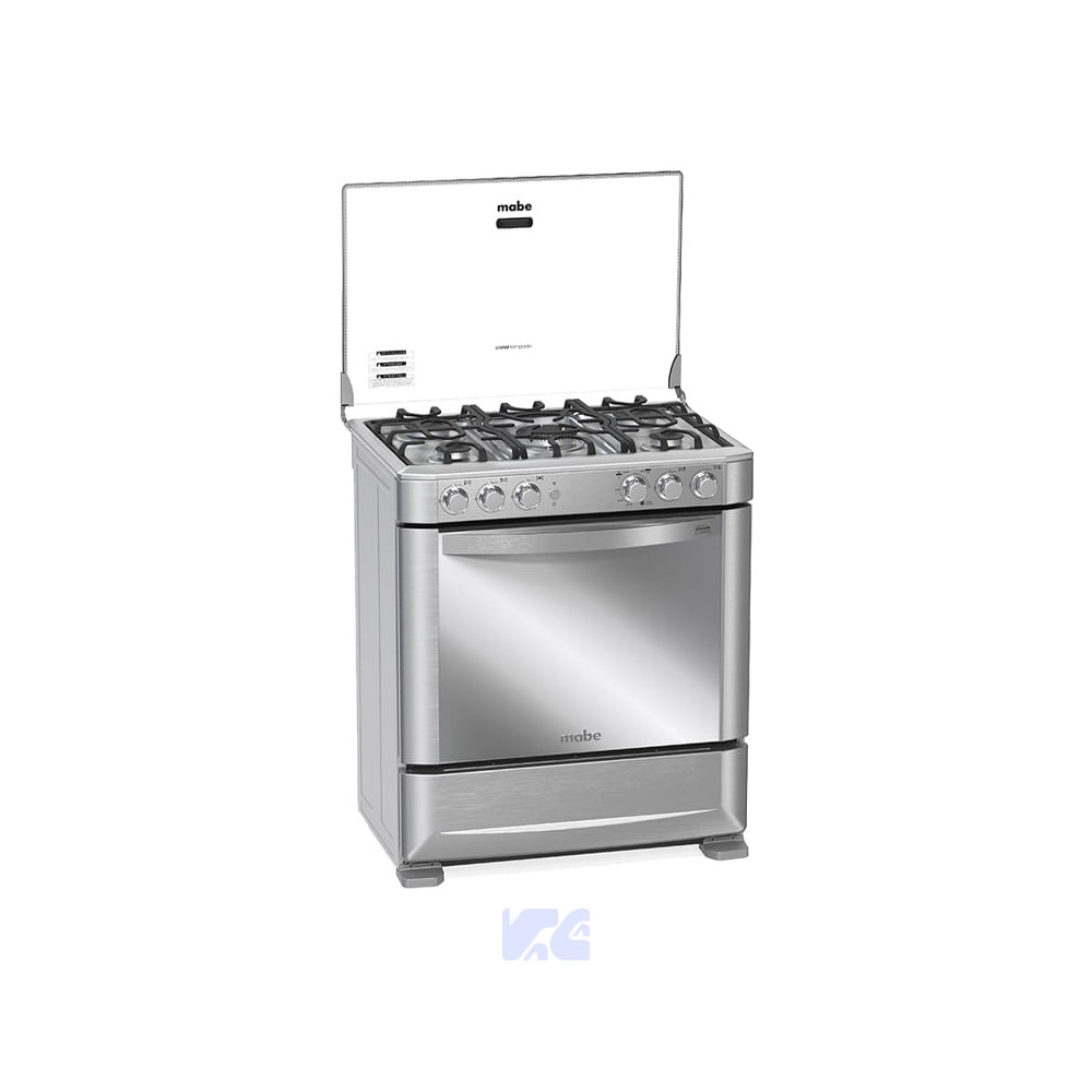 COCINA A GAS MABE EM7625FX0 DE 5 QUEMADORES CON GRILL 30"
