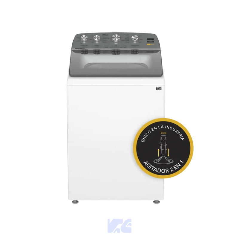LAVADORA WHIRLPOOL AUTOMATICA XPERT DUAL AGITADOR 20KG