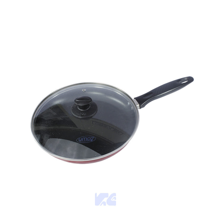 SARTEN UMCO MILANO ROJO TAPA DE VIDRIO 20CM| UM2344