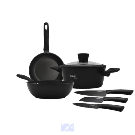 SET DE OLLAS Y CUCHILLOS 7 PIEZAS UMCO| UM7519