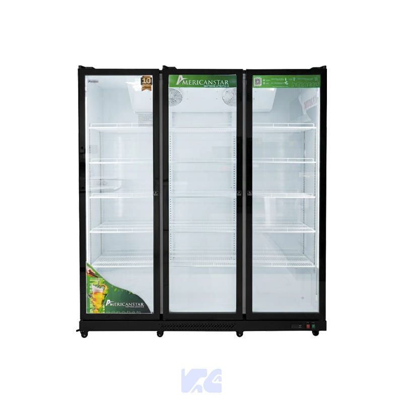 VITRINA AMERICAN STAR TRIPLE PUERTA AS-1260FC| 1260L
