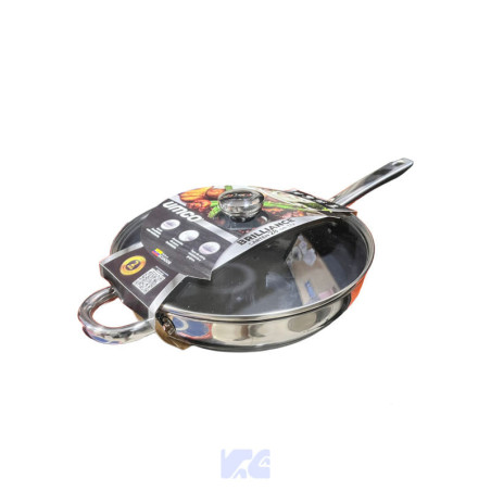 SARTEN UMCO BRILLANCE TAPA DE VIDRIO 28CM| UM7556