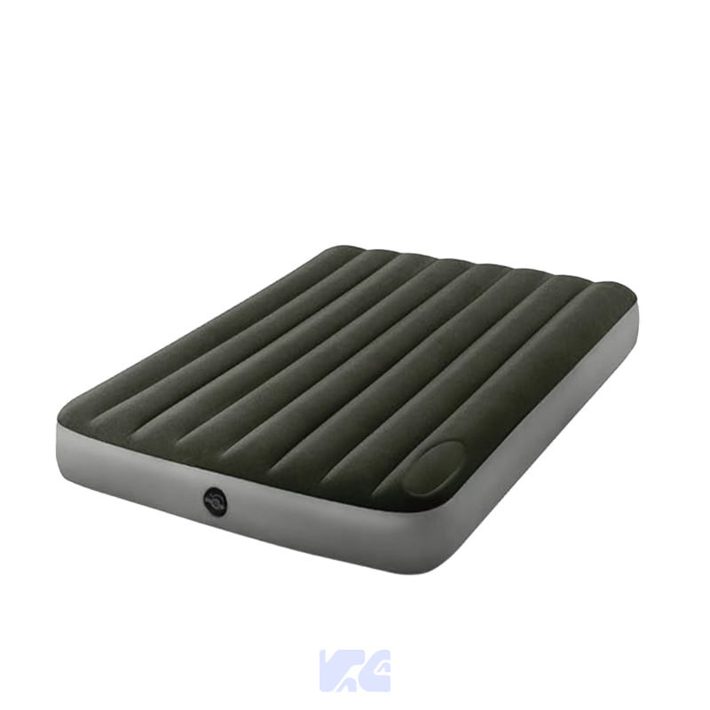 INTEX COLCHON INFLABLE 2 PLAZAS CON BOMBA DE AIRE DE PIE INCORPORADA