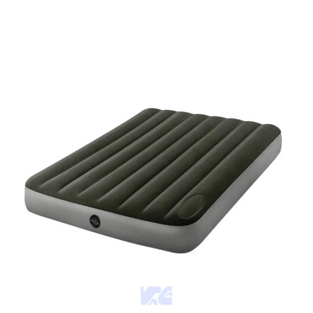 INTEX COLCHON INFLABLE 2 PLAZAS CON BOMBA DE AIRE DE PIE INCORPORADA