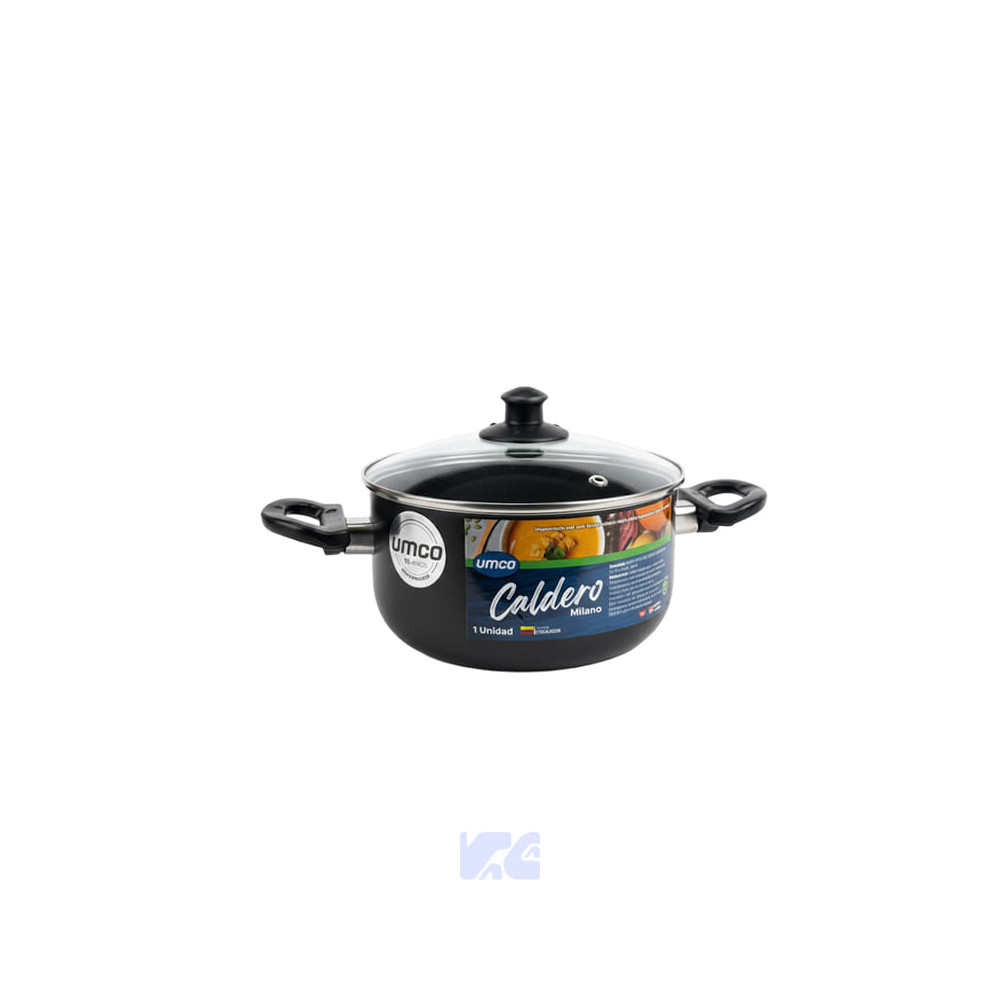 Caldero Milano Tapa de Vidrio 16cm Umco UM2139