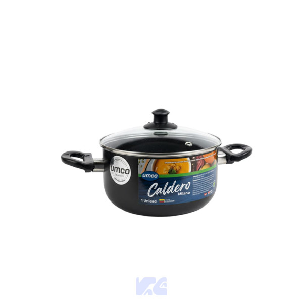 Caldero Milano Tapa de Vidrio 16cm Umco UM2139