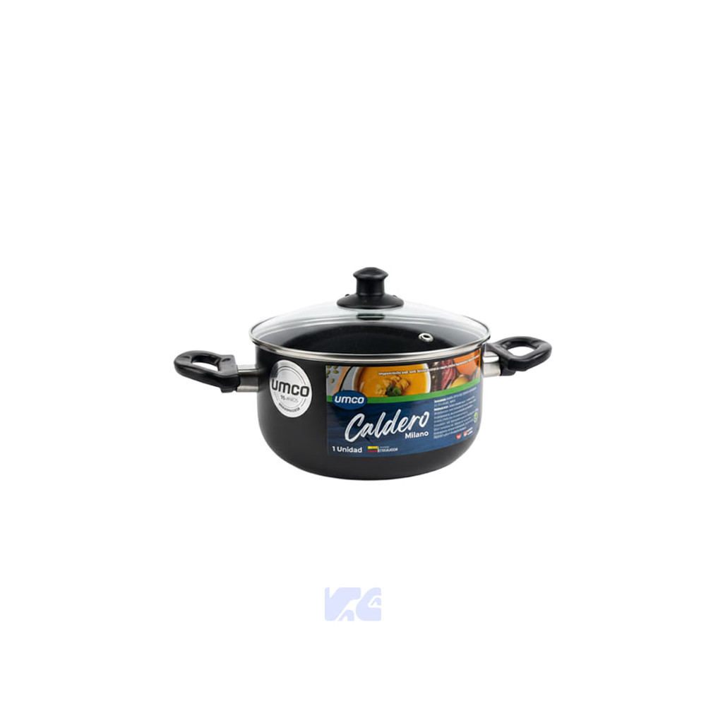 Caldero Milano Tapa de Vidrio 20cm Umco UM2142