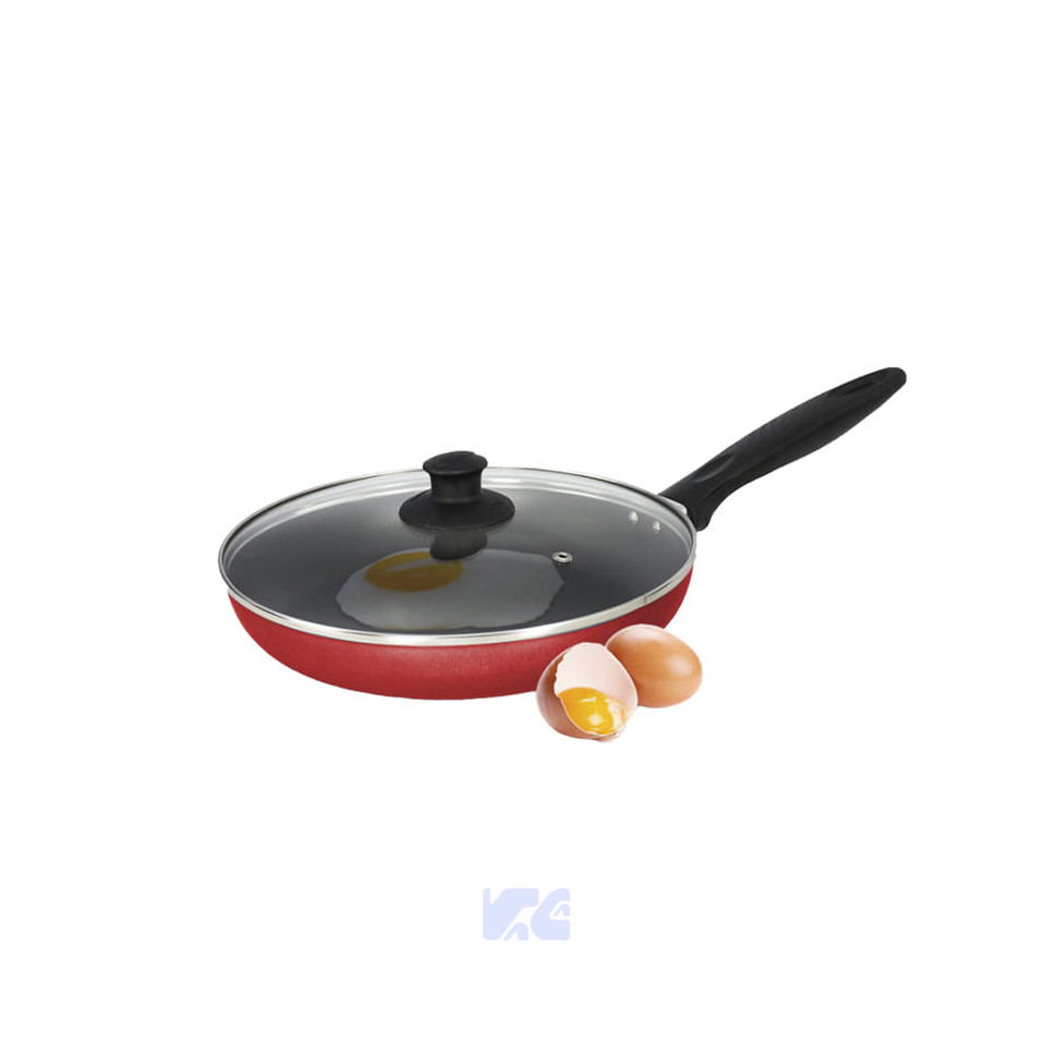Sartén Milano Rojo Tapa de Vidrio 28cm Umco UM2311