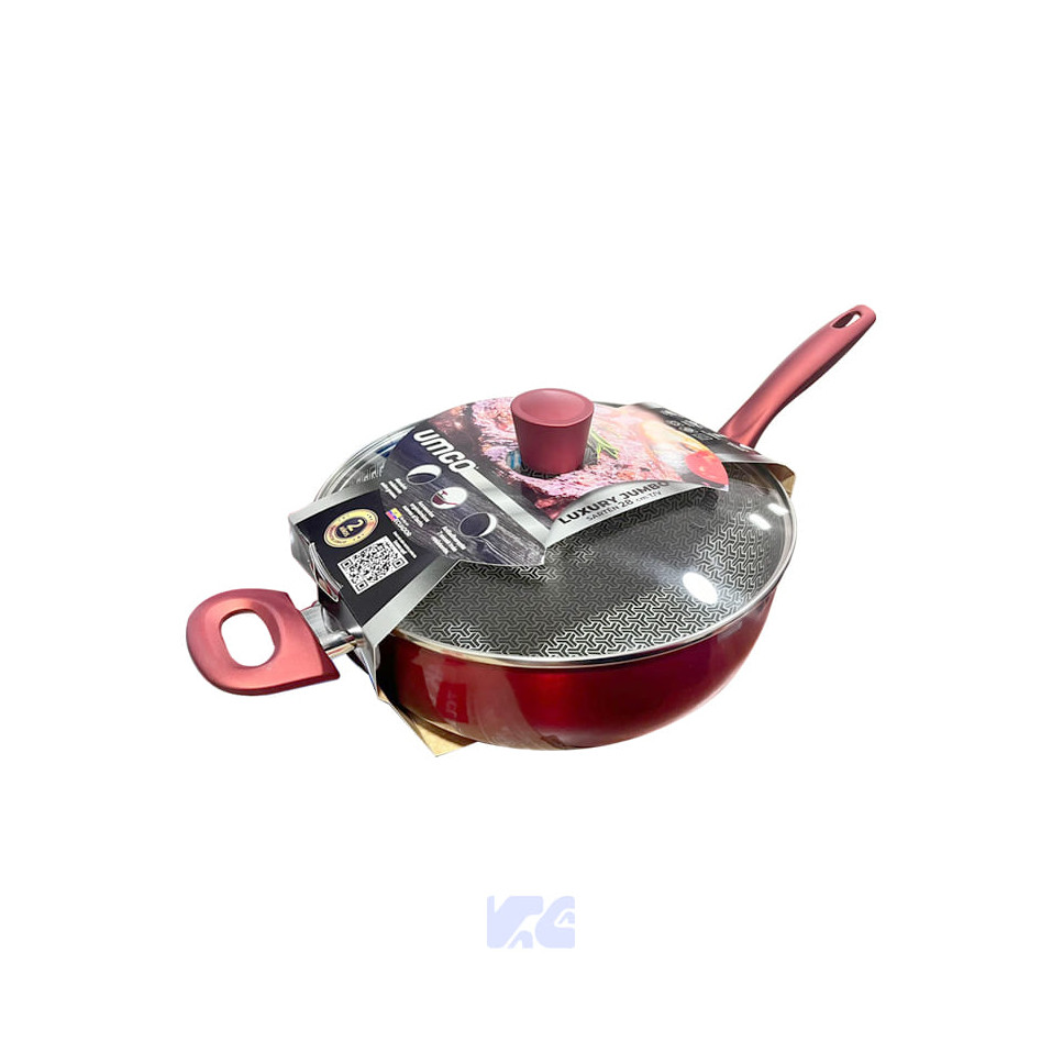 Sartén Luxury Jumbo 28cm con Tapa Roja Umco UM2367