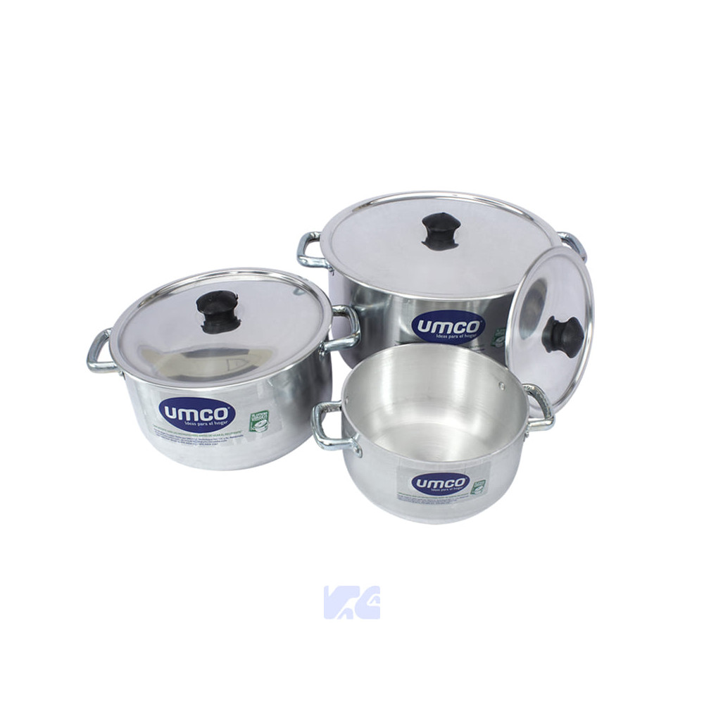 JUEGO DE CALDERO EXTRA GRUESO 6 PIEZAS UMCO UM4454
