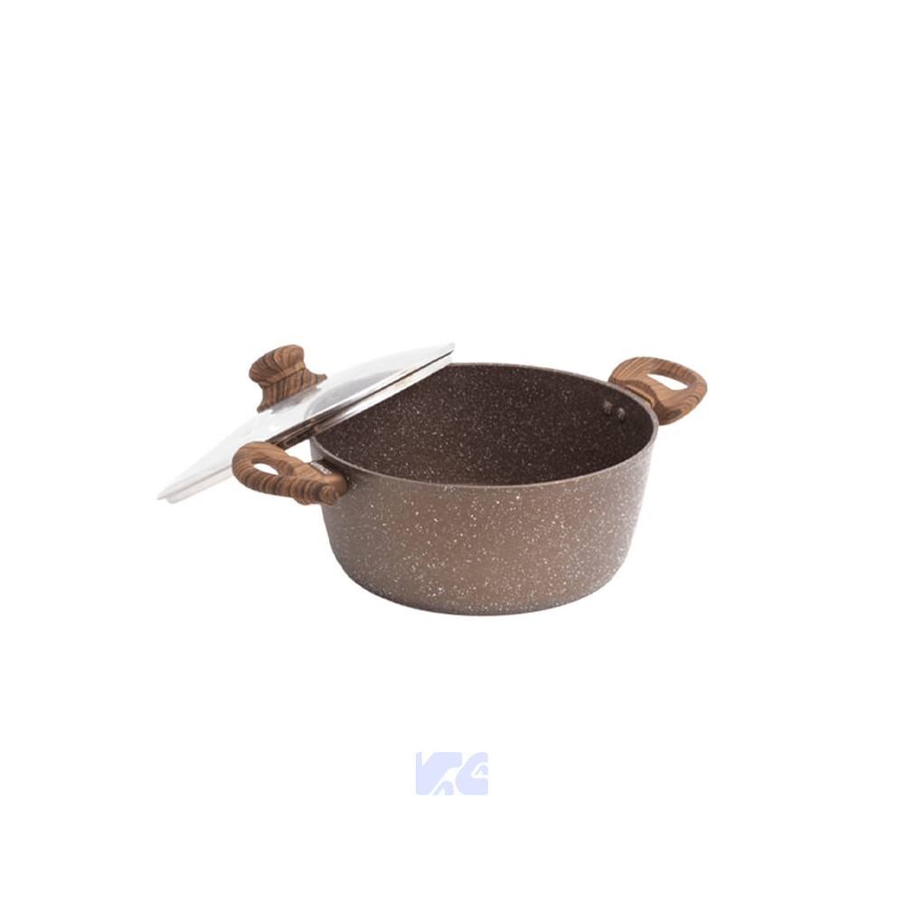 Caldero Grecia Tapa de Vidrio 28cm Umco UM7604