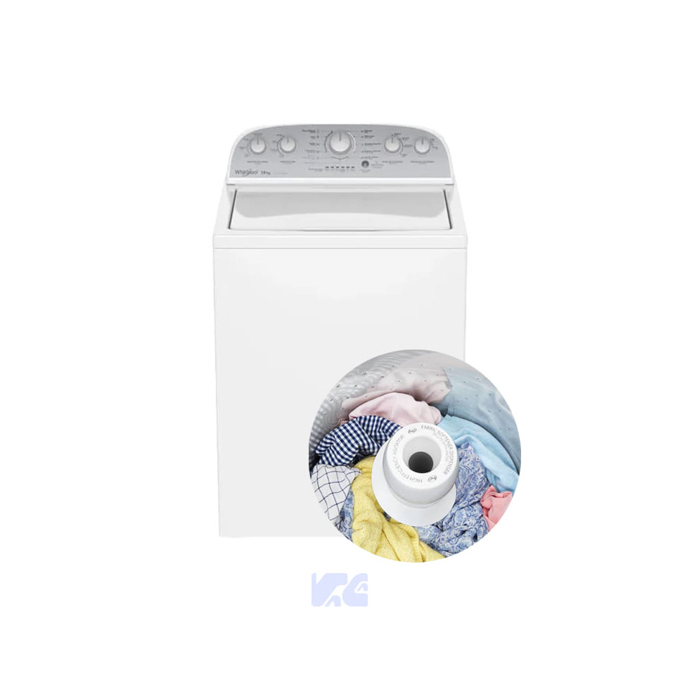 LAVADORA WHIRLPOOL SUPERIOR ANALOGO 19kg 7MWTW1904LM COLOR BLANCA