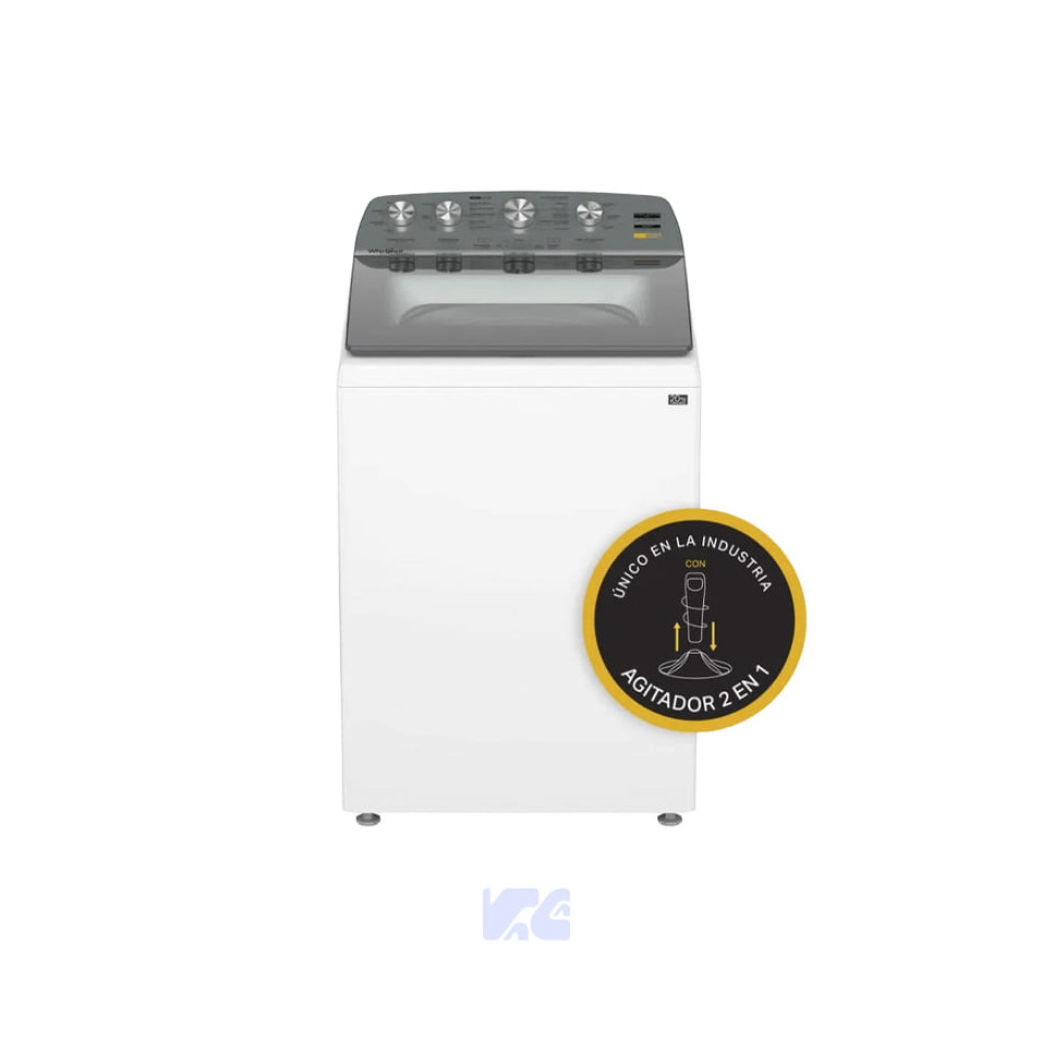 Lavadora Whirlpool Automatica Xpert Dual Agitador 2 en 1 26kg