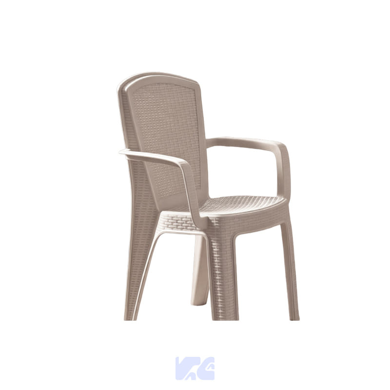 PICA SILLA RATAN LUX CON BRAZOS BEIGE