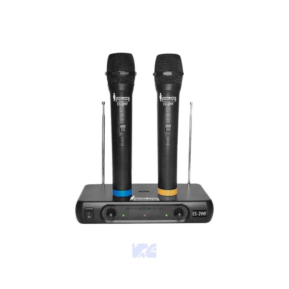 Micrófono Dual Inalámbrico England Sound ES-2VHF