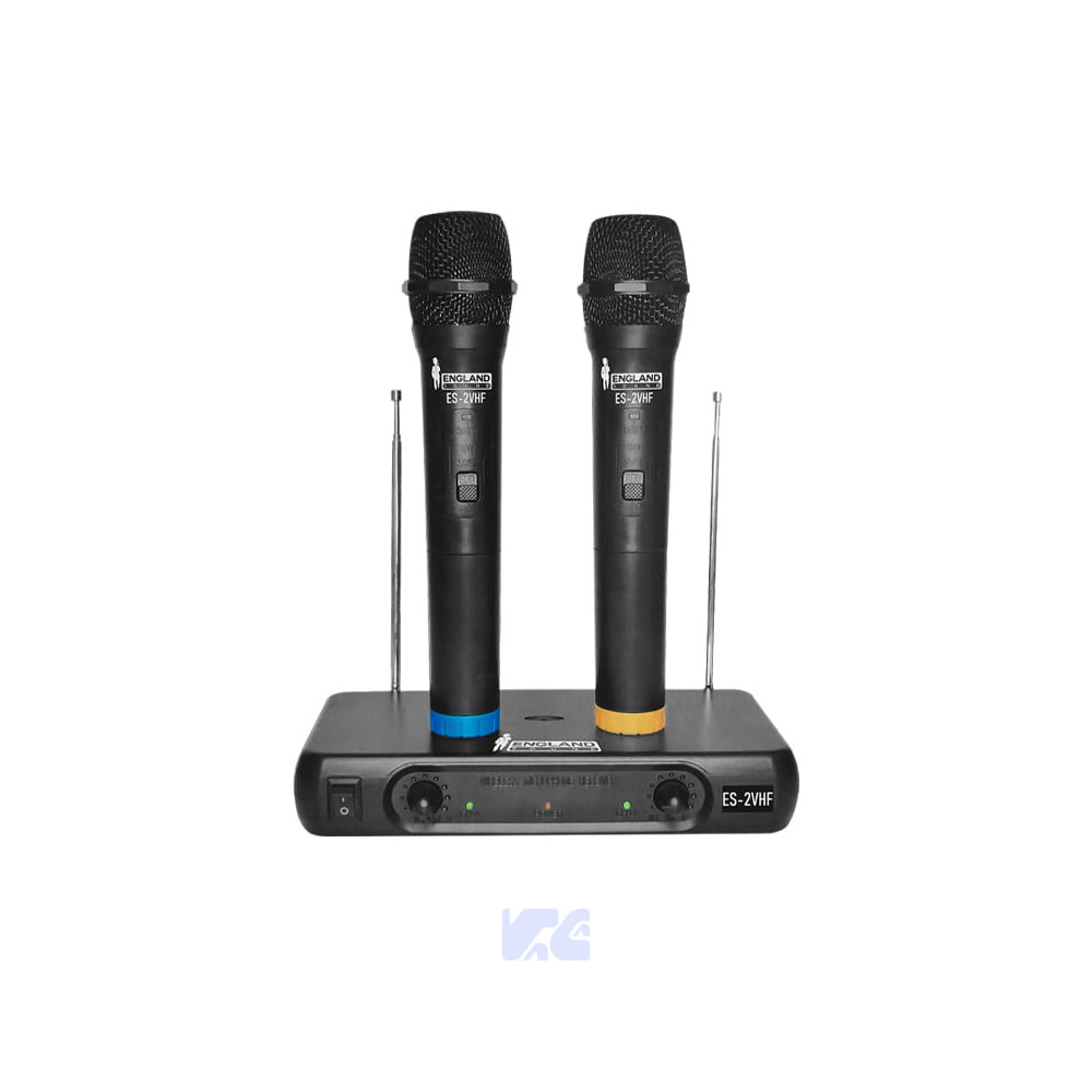 Micrófono Dual Inalámbrico England Sound ES-2VHF