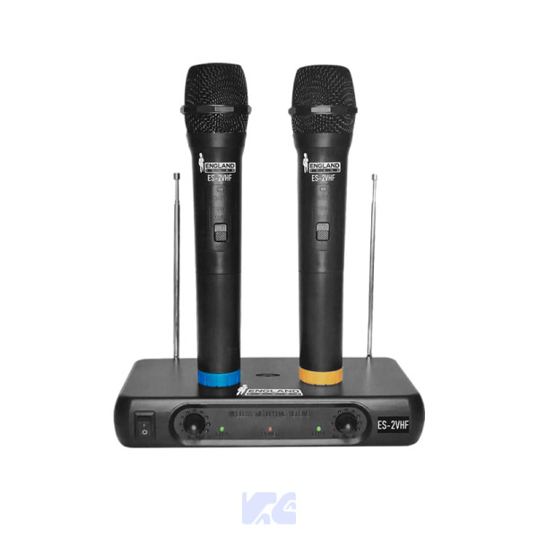 Micrófono Dual Inalámbrico England Sound ES-2VHF