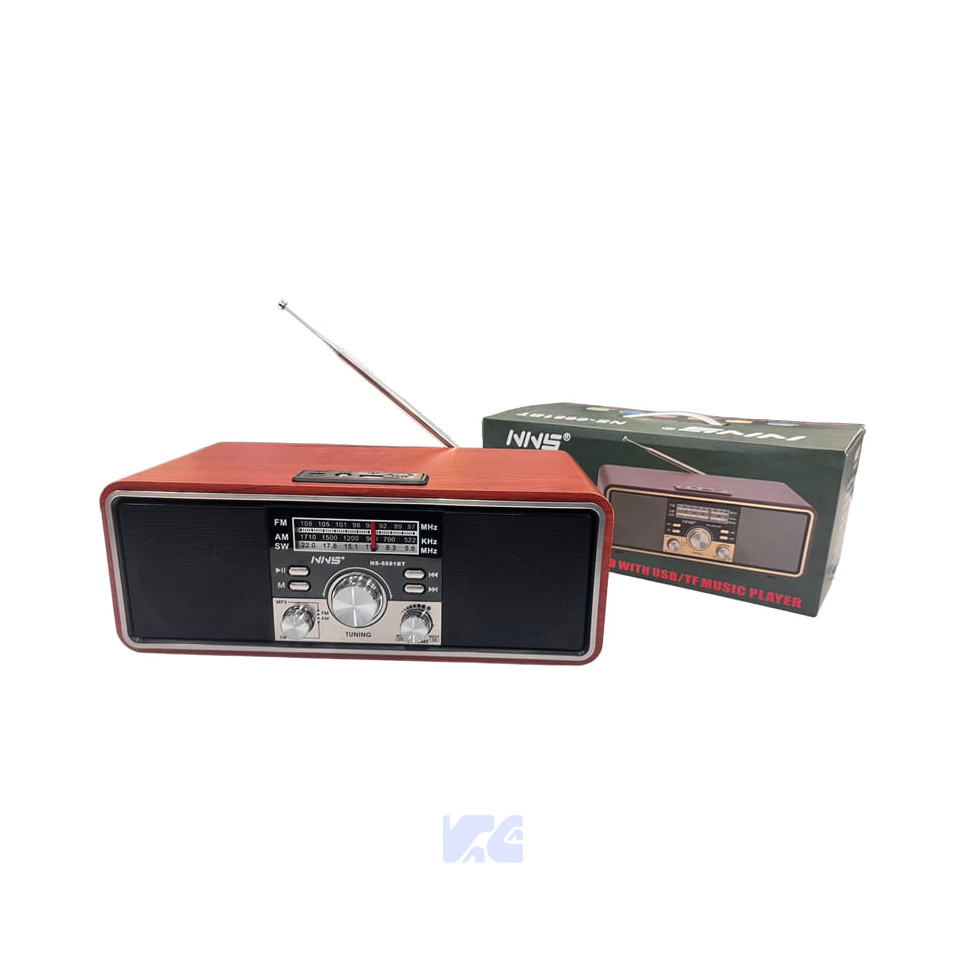 Radio NNS Clásico Bluetooth AM/FM/SW NS-6681BT