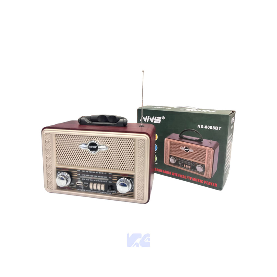 Radio NNS Clásico Bluetooth AM/FM/SW NS-8098BT