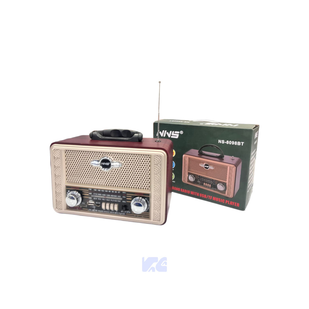 Radio NNS Clásico Bluetooth AM/FM/SW NS-8098BT