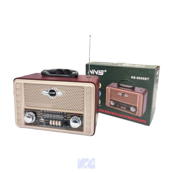 Radio NNS Clásico Bluetooth AM/FM/SW NS-8098BT