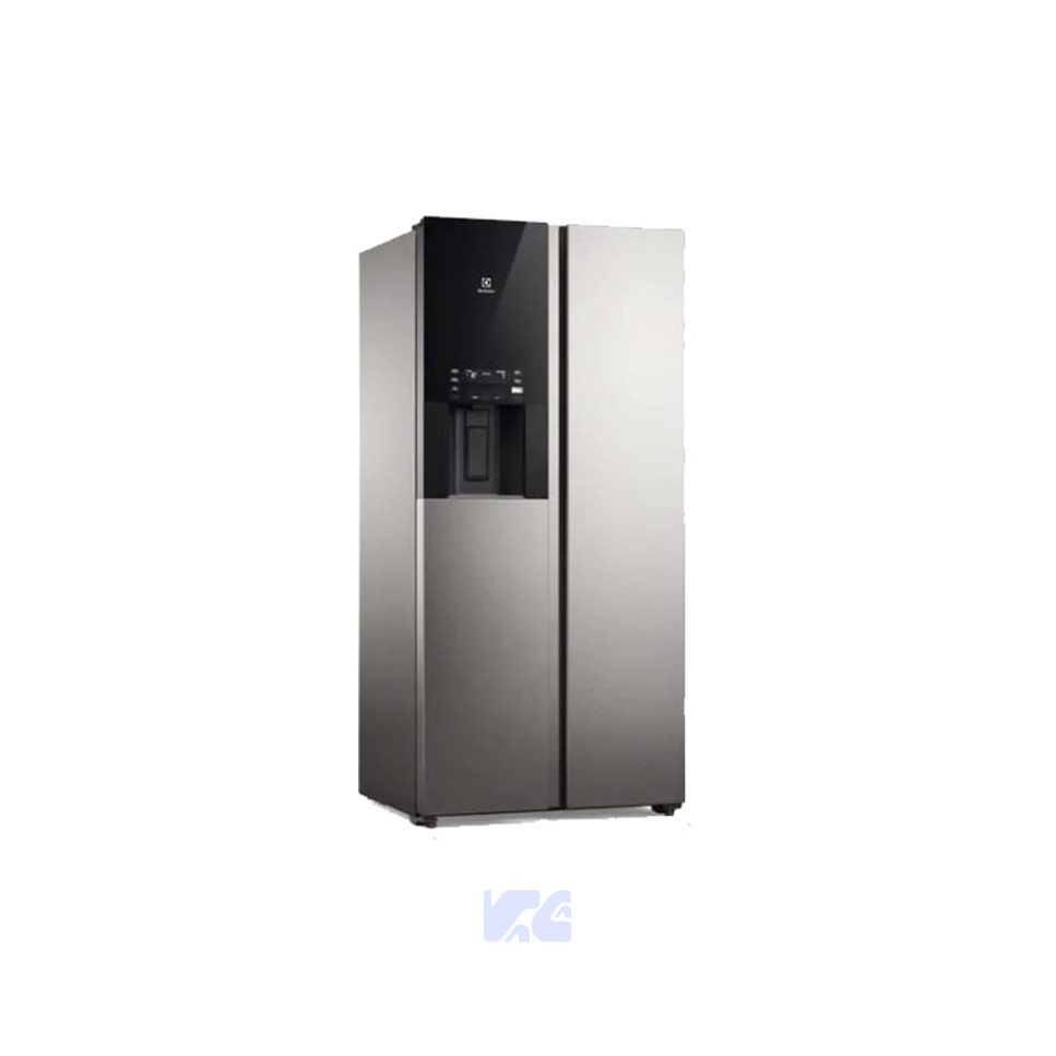 REFRIGERADORA ELECTROLUX SIDE BY SIDE 481L INVERTER CON DISPENSADOR DE AGUA Y HIELO