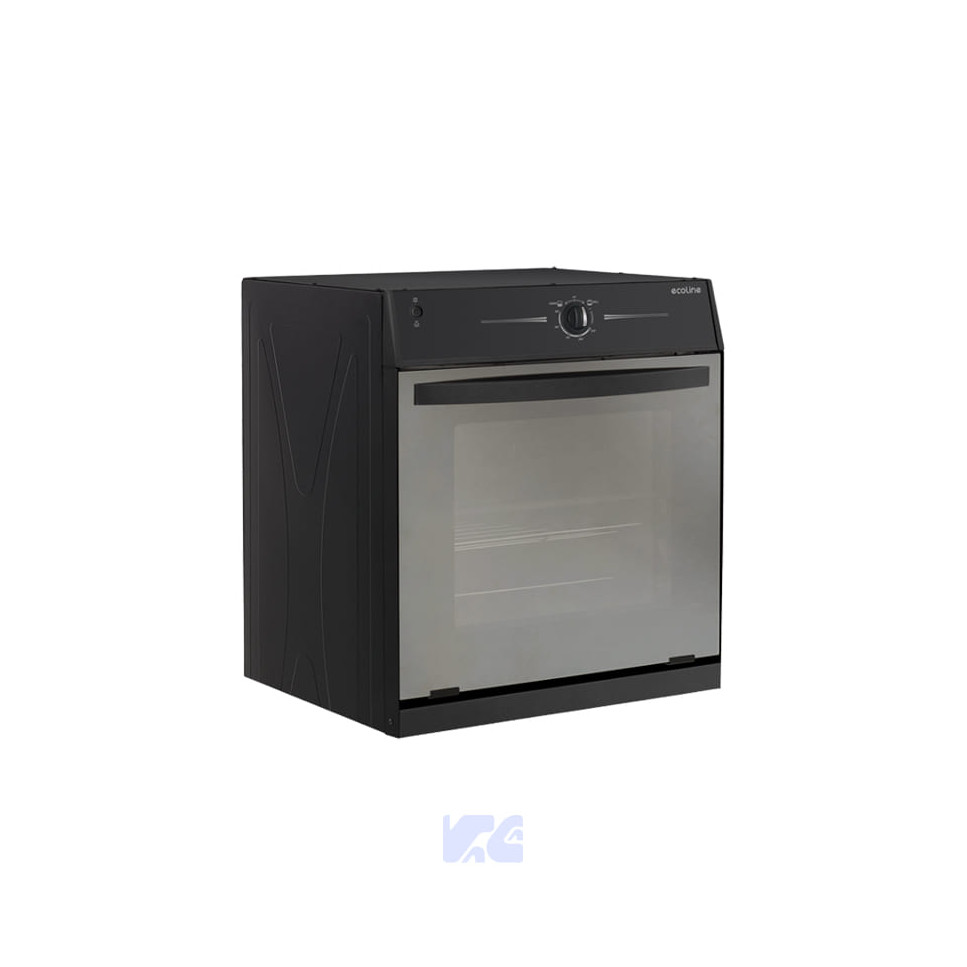 HORNO A GAS ECOLINE 24" NEGRO MATE