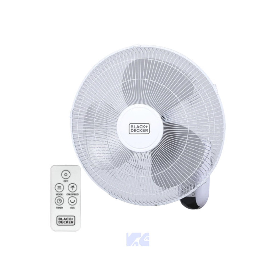 VENTILADOR DE PARED BLACK & DECKER 16" DIGITAL CON CONTROL REMOTO  BFWL16R