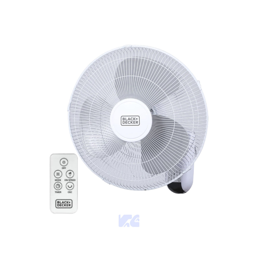 VENTILADOR DE PARED BLACK & DECKER 16" DIGITAL CON CONTROL REMOTO  BFWL16R