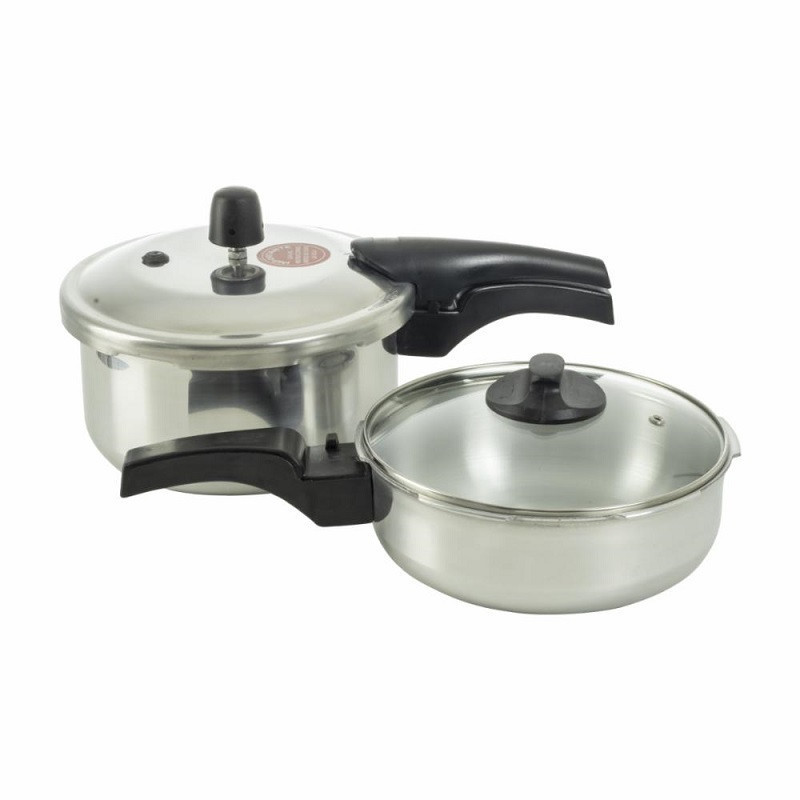 COMBO OLLA A PRESION 4 LITROS MAS 2 LITROS UMCO UM2102