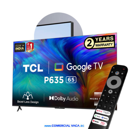Televisor Smart tv 65" UHD Google tv