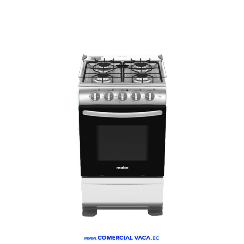 COCINA A GAS MABE TX5120EX4 DE 4 HORNILLAS INOX