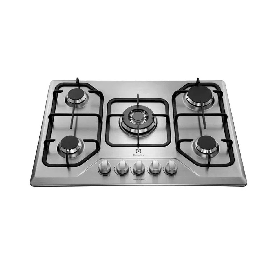 Encimera Electrolux a gas acero inoxidable 5 quemadores 75cm