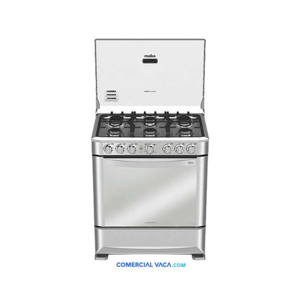 Cocina Mabe a gas grill 6 quemadores 76cm