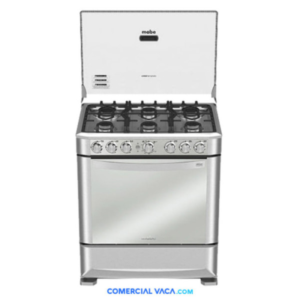 Cocina Mabe a gas grill 6 quemadores 76cm