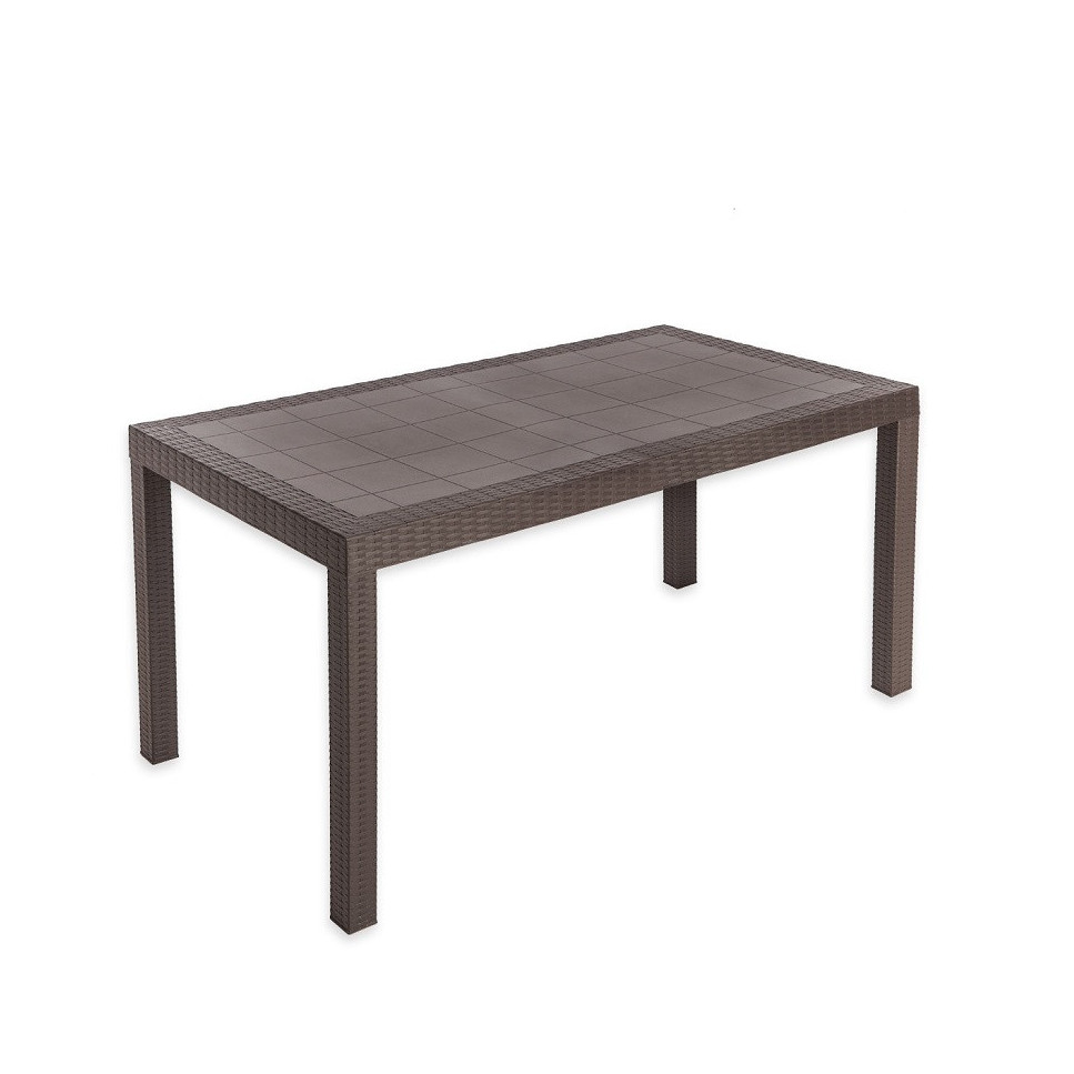 Mesa ratán rectángular