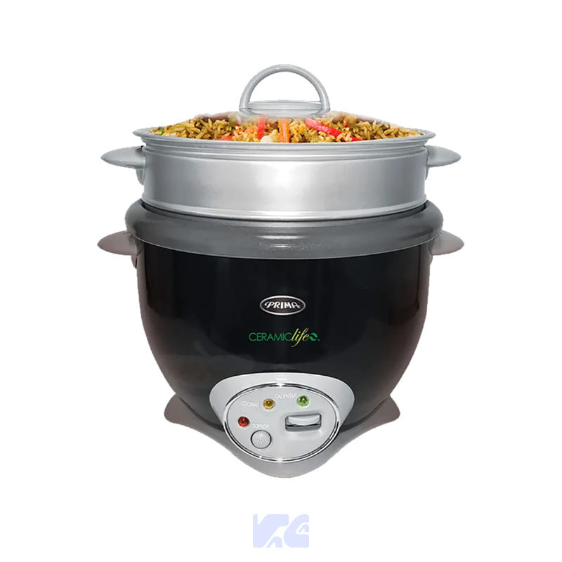 OLLA ARROCERA PRIMA CON VAPORERA 10 TAZAS RC1018D-BL