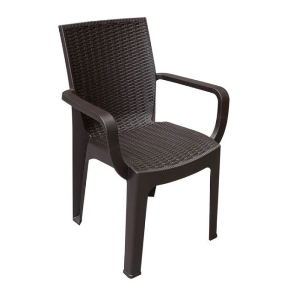 SILLA RATAN GLAMOUR PICA COLOR CAFE 920971C0