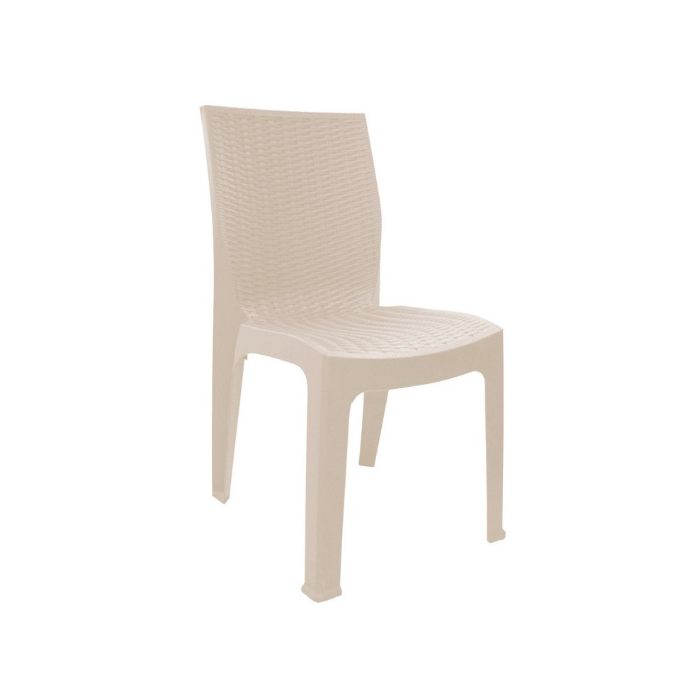 SILLA RATAN CORSA SIN BRAZOS PICA COLOR BEIGE 940221G0