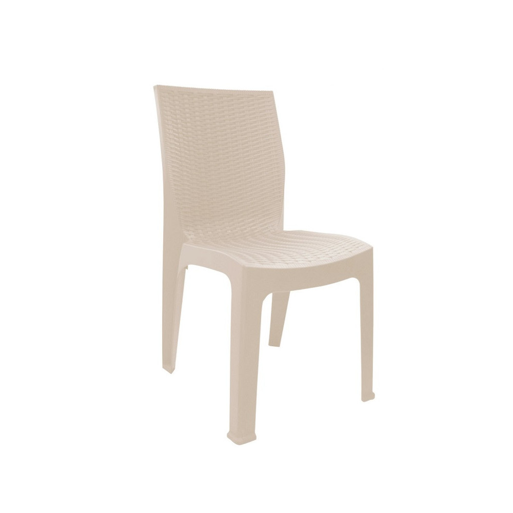 SILLA RATAN CORSA SIN BRAZOS PICA COLOR BEIGE 940221G0