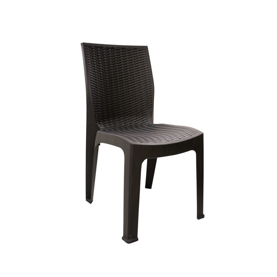 SILLA RATAN CORSA SIN BRAZOS PICA COLOR CAFE 940221C0