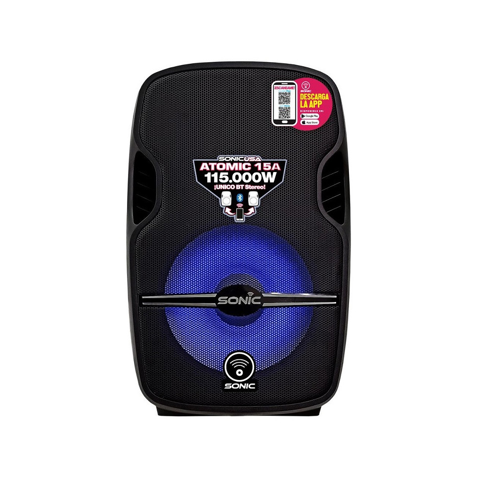 Caja Amplificada 15" Sonic ATOMIC15A-R2 MK3