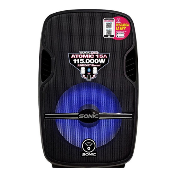 Caja amplificada recargable 20.000w 8"