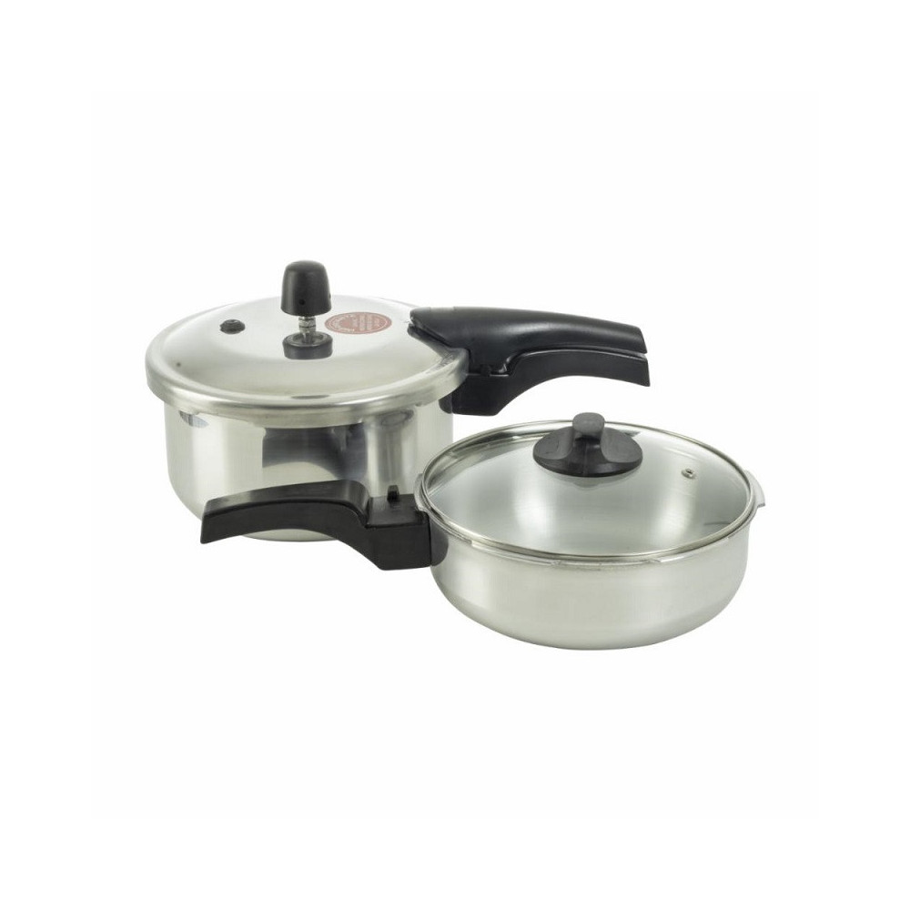 COMBO OLLA A PRESION 4 LITROS MAS 2 LITROS UMCO UM2102
