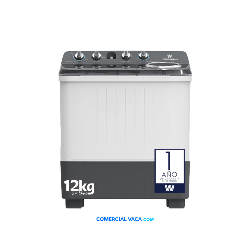 Lavadora doble pozo 27 libras/12kg White-Westinghouse WWTM12M7XUWW